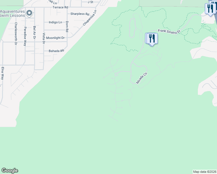 map of restaurants, bars, coffee shops, grocery stores, and more near 32 Granite Ridge Road in Rancho Mirage