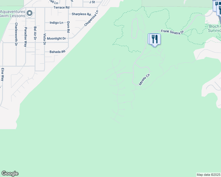map of restaurants, bars, coffee shops, grocery stores, and more near 32 Granite Ridge Road in Rancho Mirage