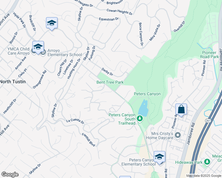 map of restaurants, bars, coffee shops, grocery stores, and more near 2122 Lower Lake Drive in Santa Ana