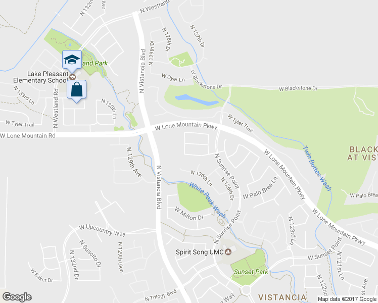 map of restaurants, bars, coffee shops, grocery stores, and more near 12743 West Lowden Road in Peoria