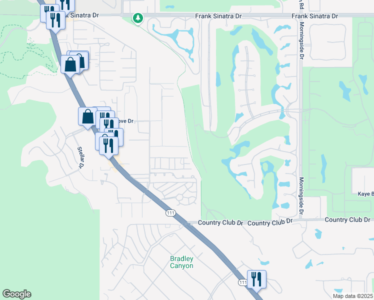 map of restaurants, bars, coffee shops, grocery stores, and more near 70380 Desert Cove Avenue in Rancho Mirage