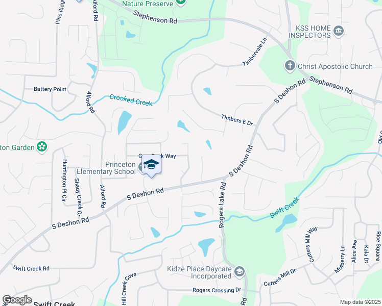 map of restaurants, bars, coffee shops, grocery stores, and more near 1086 Deshon Trail in Lithonia
