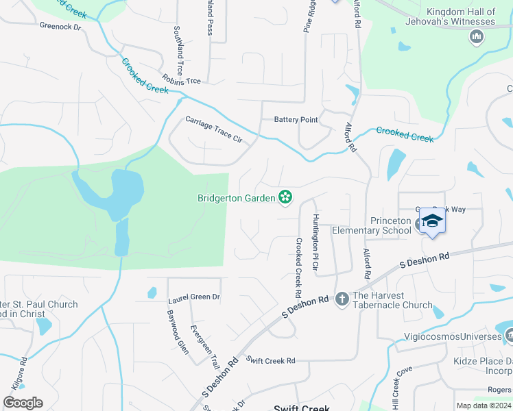 map of restaurants, bars, coffee shops, grocery stores, and more near 6441 Alford Circle in Lithonia