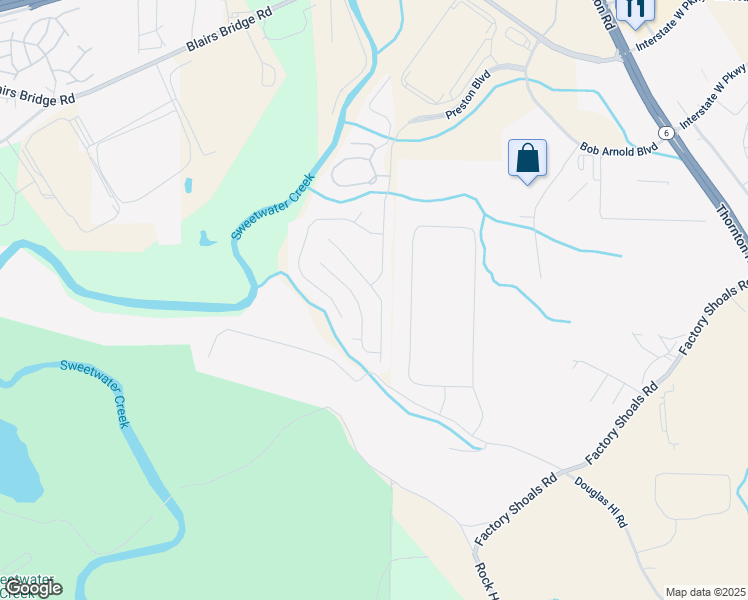 map of restaurants, bars, coffee shops, grocery stores, and more near 7746 Parkside Drive in Lithia Springs