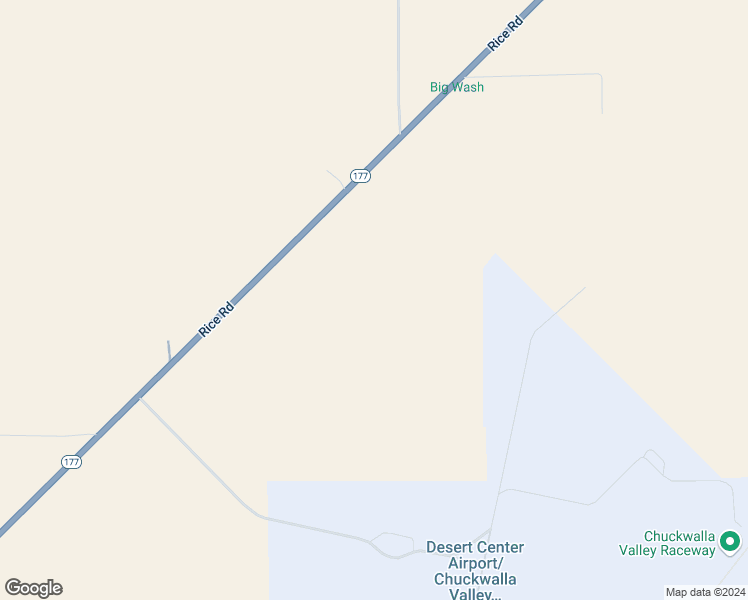 map of restaurants, bars, coffee shops, grocery stores, and more near 24511 Rice Road in Desert Center
