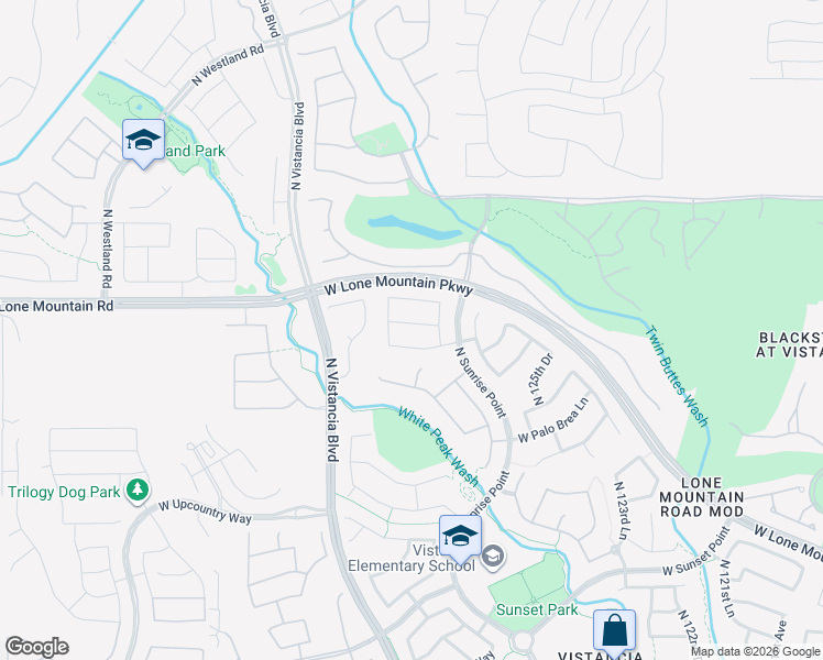 map of restaurants, bars, coffee shops, grocery stores, and more near 12748 West Chucks Avenue in Peoria