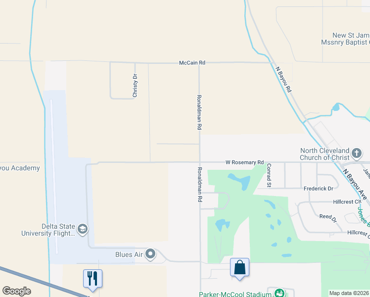 map of restaurants, bars, coffee shops, grocery stores, and more near 119 Annsley Cove in Cleveland