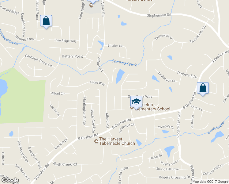 map of restaurants, bars, coffee shops, grocery stores, and more near 1116 Wehunt Court in Lithonia