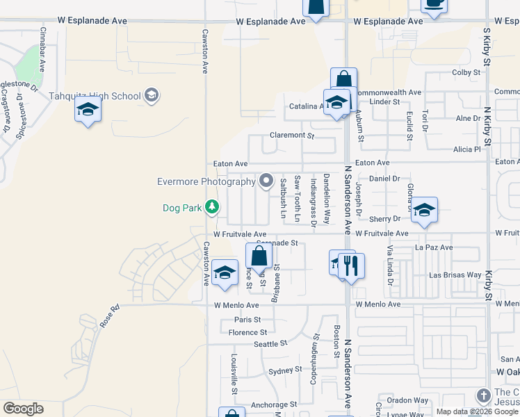 map of restaurants, bars, coffee shops, grocery stores, and more near 974 Paintbrush Trail in Hemet