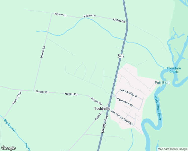 map of restaurants, bars, coffee shops, grocery stores, and more near 5066 U.S. 701 in Conway