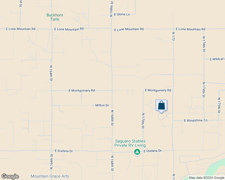 map of restaurants, bars, coffee shops, grocery stores, and more near 30507 North 168th Street in Rio Verde