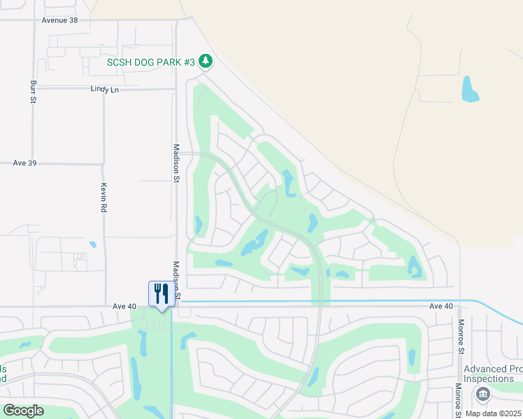 map of restaurants, bars, coffee shops, grocery stores, and more near 81283 Calle Teneria in Indio