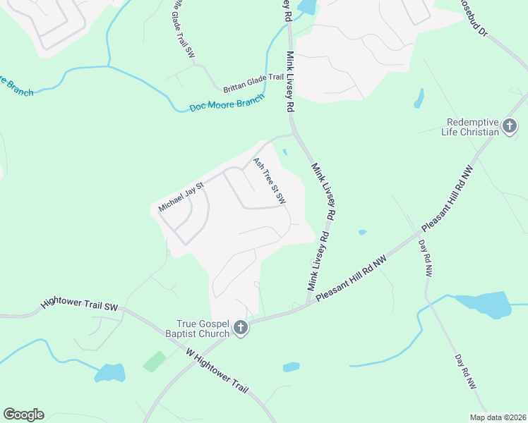 map of restaurants, bars, coffee shops, grocery stores, and more near 5053 Laythan Jace Court Southwest in Snellville