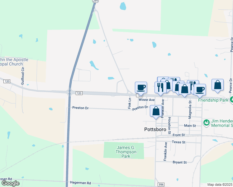 120 Vine Street, Pottsboro TX Walk Score