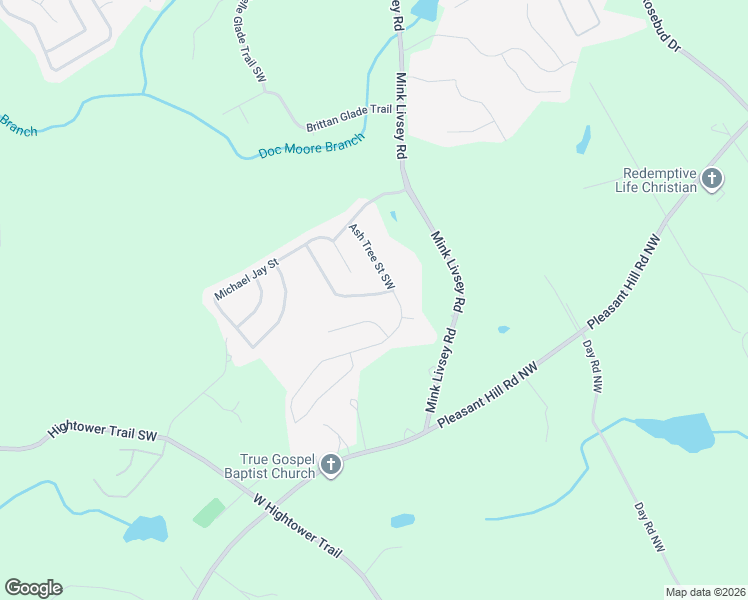 map of restaurants, bars, coffee shops, grocery stores, and more near 5053 Laythan Jace Court Southwest in Snellville