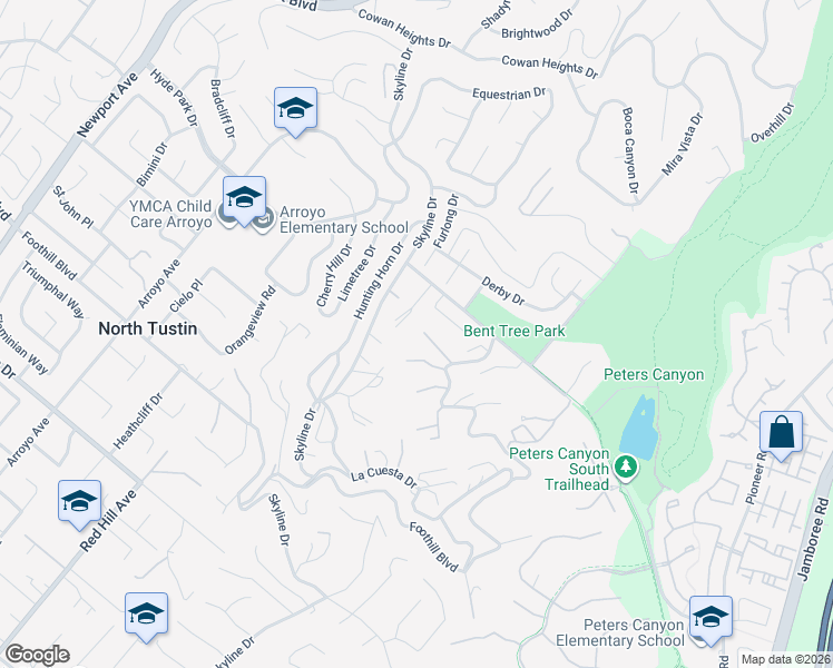 map of restaurants, bars, coffee shops, grocery stores, and more near 1761 Lemon Terrace in Santa Ana