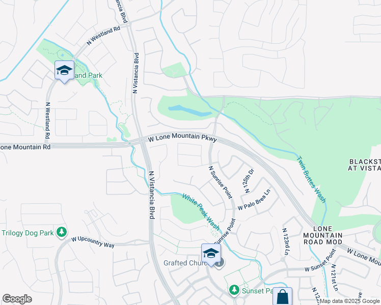 map of restaurants, bars, coffee shops, grocery stores, and more near 12748 West Chucks Avenue in Peoria