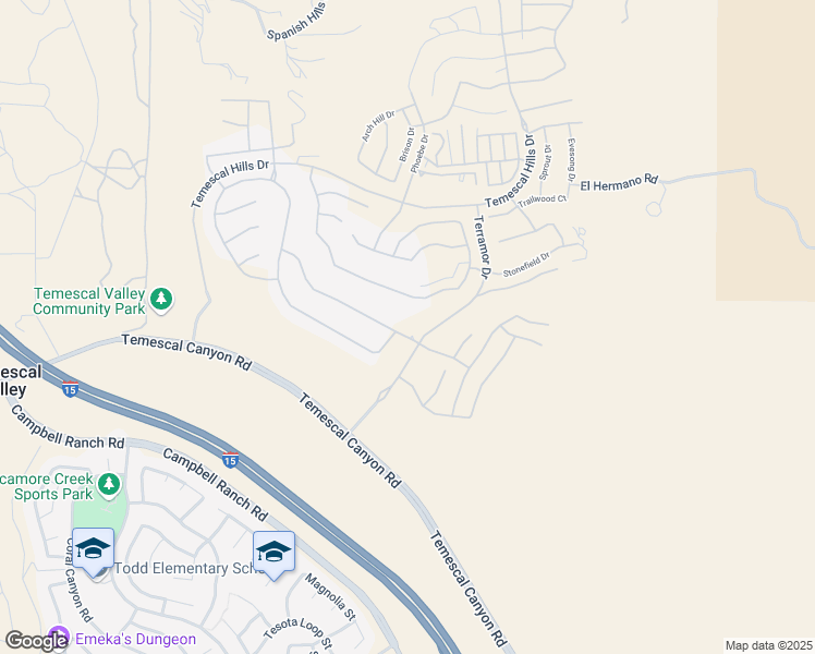 map of restaurants, bars, coffee shops, grocery stores, and more near 11592 Alton Drive in Corona