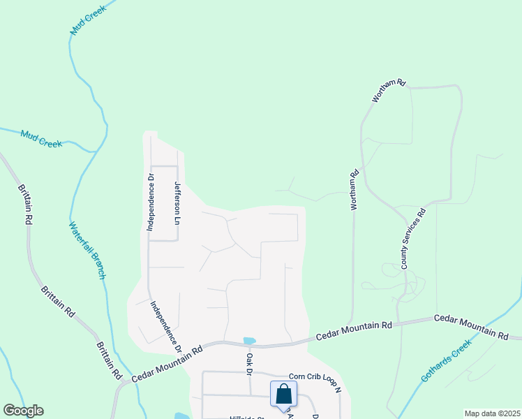 map of restaurants, bars, coffee shops, grocery stores, and more near 1380 Cedar Hill in Douglasville