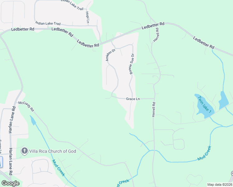 map of restaurants, bars, coffee shops, grocery stores, and more near 192 Amidon Drive in Villa Rica