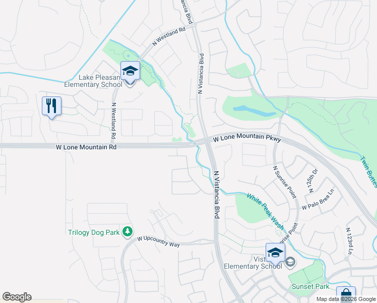 map of restaurants, bars, coffee shops, grocery stores, and more near 12978 West Chucks Avenue in Peoria