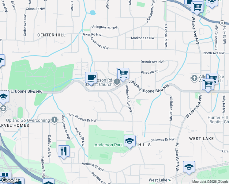map of restaurants, bars, coffee shops, grocery stores, and more near 307 Spellman St NW in Atlanta