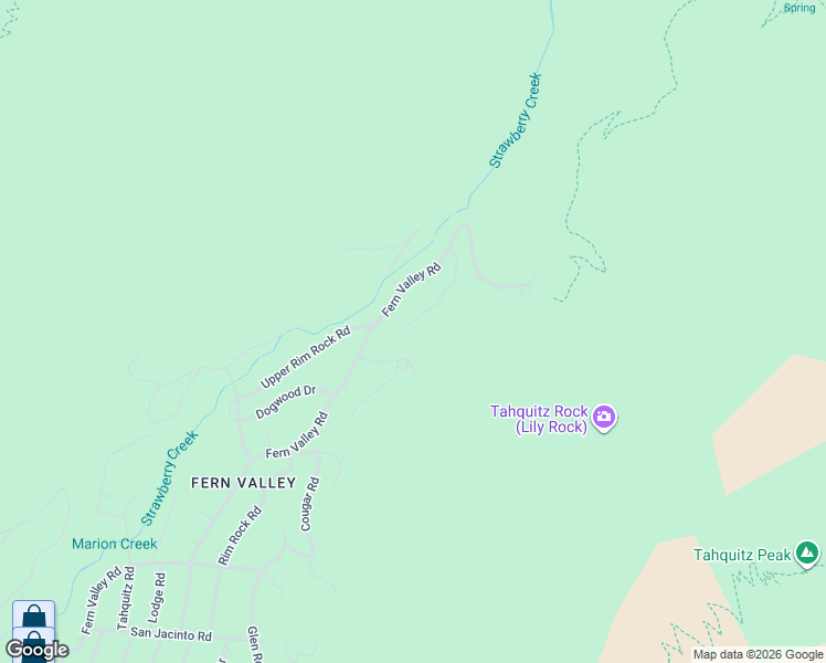map of restaurants, bars, coffee shops, grocery stores, and more near 24700 Forest Drive in Idyllwild-Pine Cove