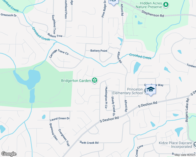 map of restaurants, bars, coffee shops, grocery stores, and more near 6485 Alford Way in Lithonia