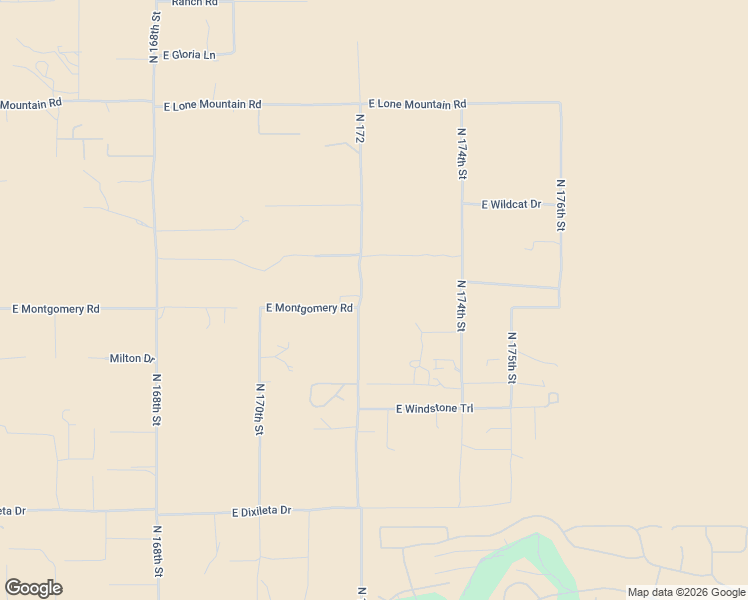 map of restaurants, bars, coffee shops, grocery stores, and more near 17128 East Montgomery Road in Rio Verde