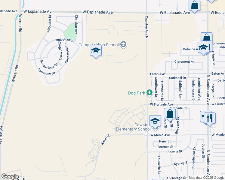 map of restaurants, bars, coffee shops, grocery stores, and more near in Hemet