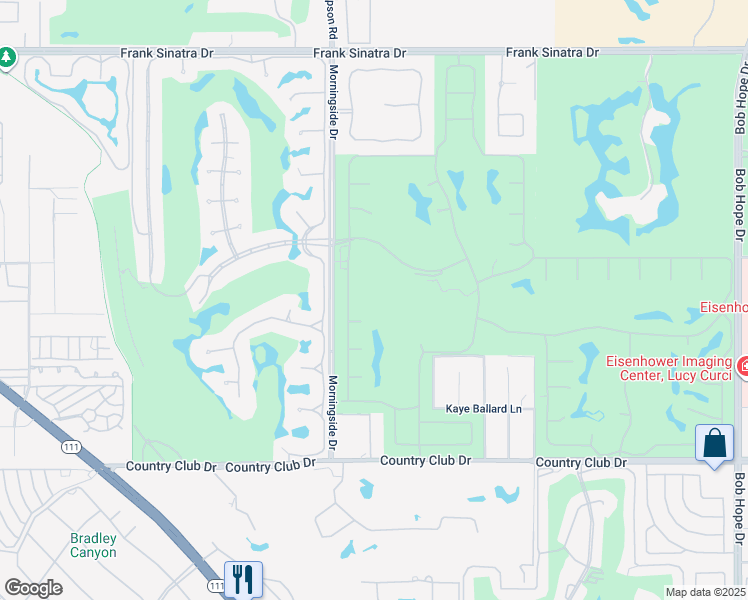 map of restaurants, bars, coffee shops, grocery stores, and more near 42698 Rancho Mirage Lane in Rancho Mirage