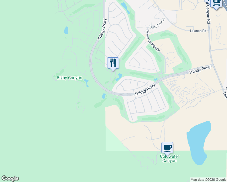 map of restaurants, bars, coffee shops, grocery stores, and more near 9097 Reserve Drive in Corona