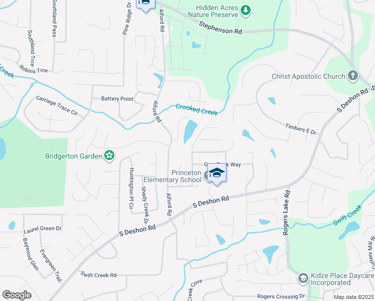 map of restaurants, bars, coffee shops, grocery stores, and more near 1116 Wehunt Court in Lithonia