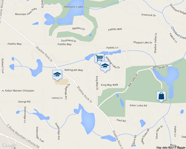 map of restaurants, bars, coffee shops, grocery stores, and more near 5918 Lakeway Glen in Lithonia