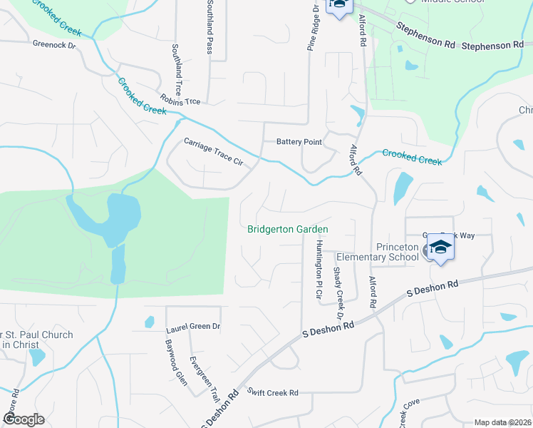 map of restaurants, bars, coffee shops, grocery stores, and more near 6453 Alford Way in Lithonia
