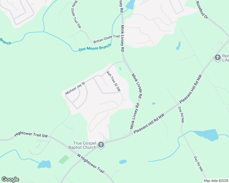 map of restaurants, bars, coffee shops, grocery stores, and more near 5053 Laythan Jace Court Southwest in Snellville