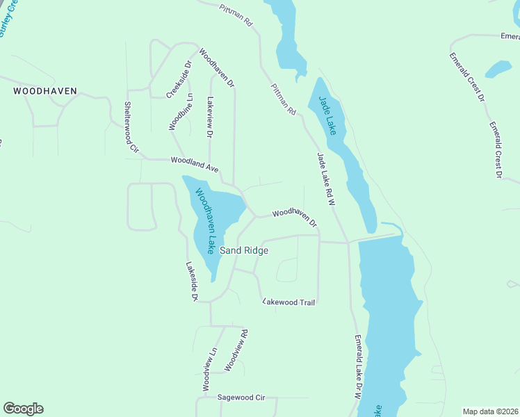 map of restaurants, bars, coffee shops, grocery stores, and more near 8977 Woodhaven Drive in Dixiana