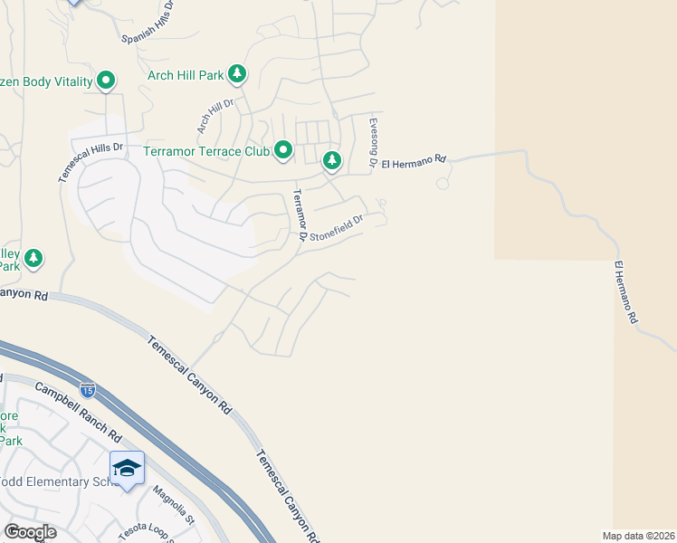 map of restaurants, bars, coffee shops, grocery stores, and more near 24548 Acadia Drive in Corona