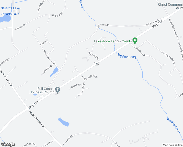 map of restaurants, bars, coffee shops, grocery stores, and more near 2340 Amber Hills Way in Monroe