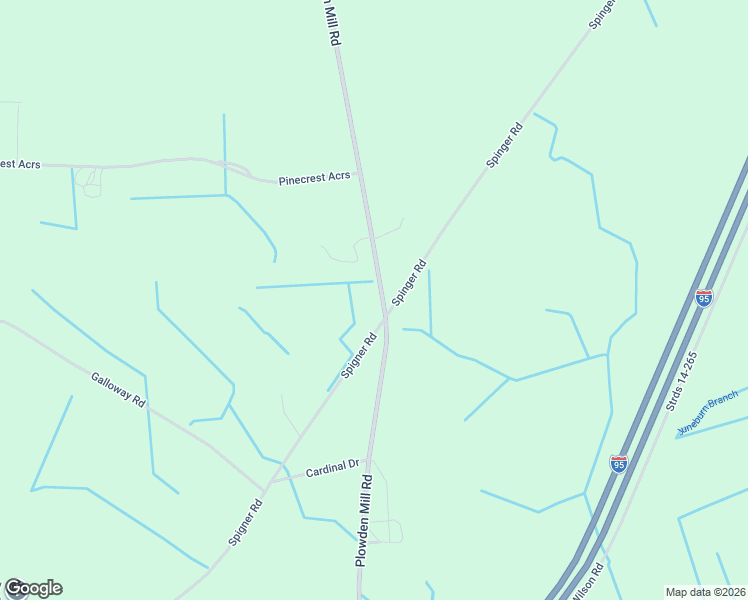 map of restaurants, bars, coffee shops, grocery stores, and more near Spigner Road in Alcolu