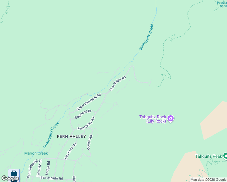 map of restaurants, bars, coffee shops, grocery stores, and more near 24680 Fern Valley Road in Idyllwild-Pine Cove