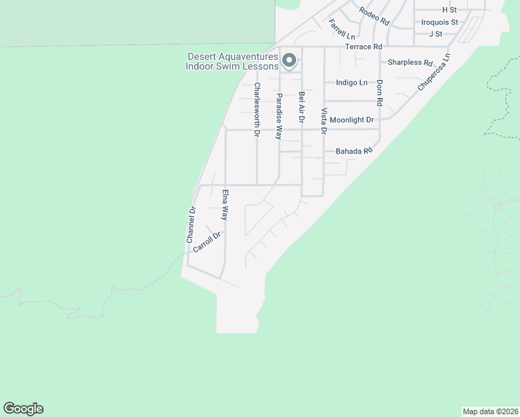 map of restaurants, bars, coffee shops, grocery stores, and more near 39120 Paradise Way in Cathedral City