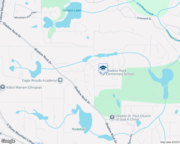 map of restaurants, bars, coffee shops, grocery stores, and more near 5918 Lakeway Glen in Lithonia