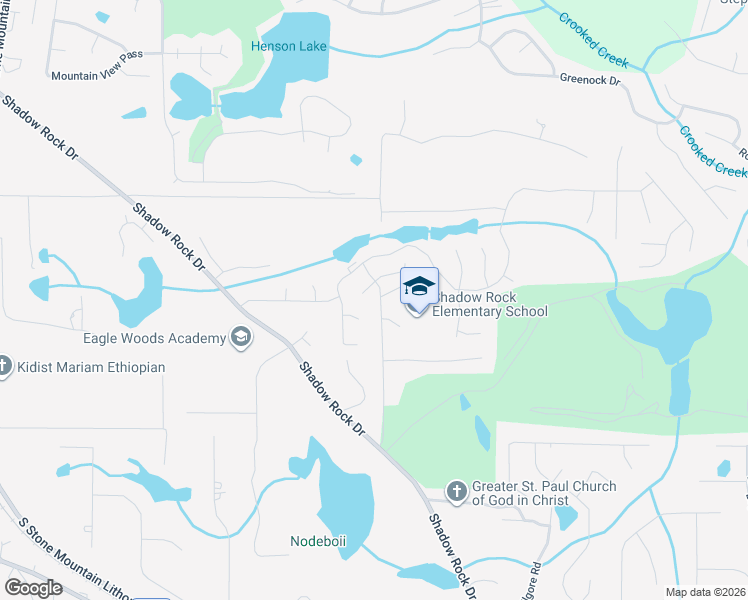map of restaurants, bars, coffee shops, grocery stores, and more near 1023 King Way Drive in Lithonia