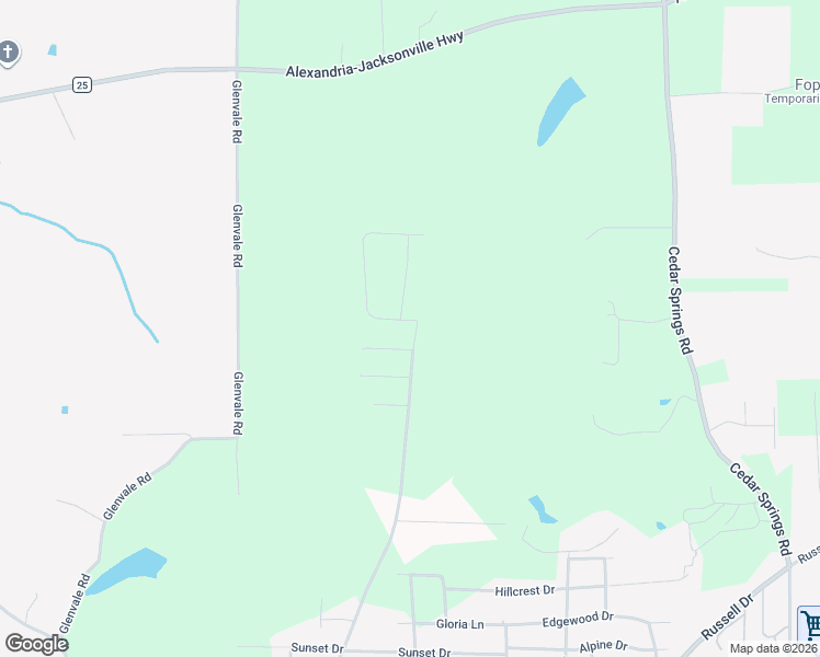 map of restaurants, bars, coffee shops, grocery stores, and more near 1703 Roundhill Road in Weaver