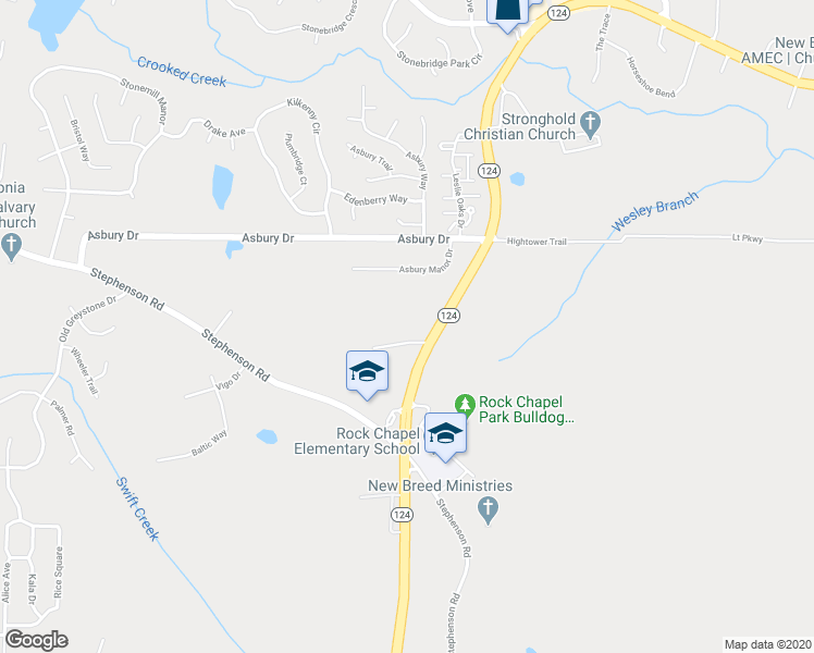 map of restaurants, bars, coffee shops, grocery stores, and more near 7523 Kimberly Lynn Court in Lithonia