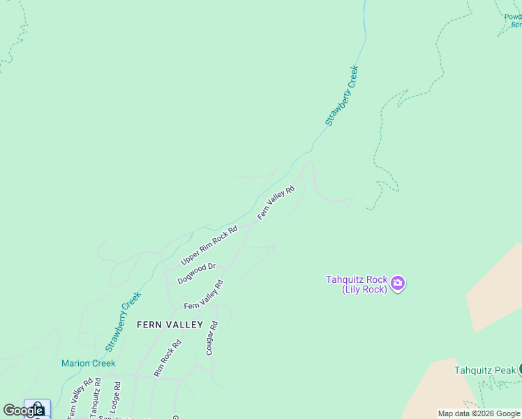 map of restaurants, bars, coffee shops, grocery stores, and more near 24542 Fern Valley Road in Idyllwild-Pine Cove