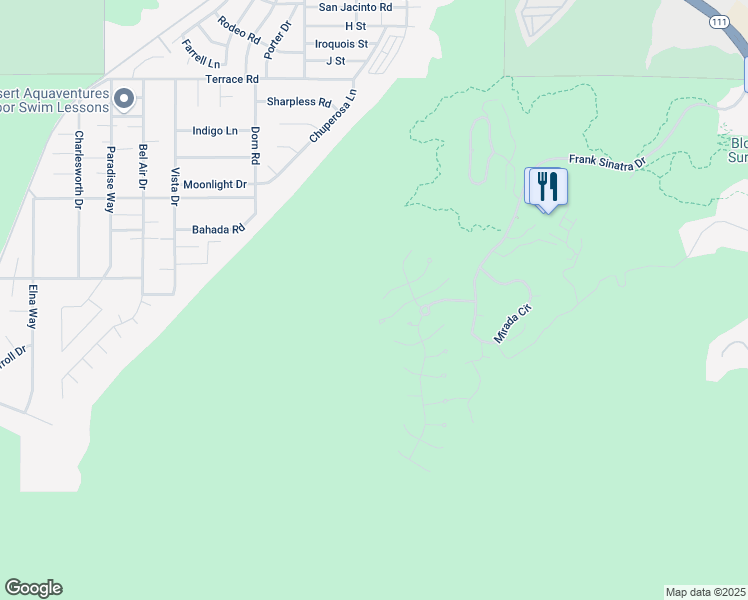 map of restaurants, bars, coffee shops, grocery stores, and more near 20 Rockcrest in Rancho Mirage