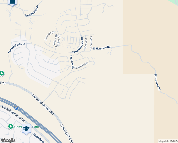 map of restaurants, bars, coffee shops, grocery stores, and more near 11085 Canyon Circle in Corona