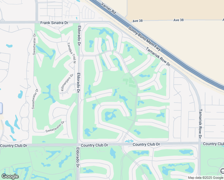 map of restaurants, bars, coffee shops, grocery stores, and more near 76268 Impatiens Circle in Palm Desert